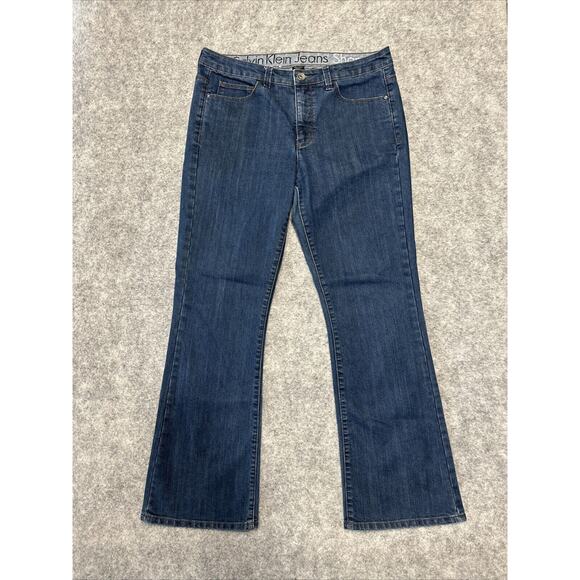 Calvin Klein Shape Women's Jeans Size 31 / 12 Blue Dark Denim - Picture 1 of 10